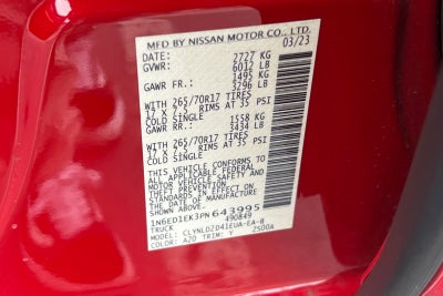 2023 Nissan Frontier PRO-4X