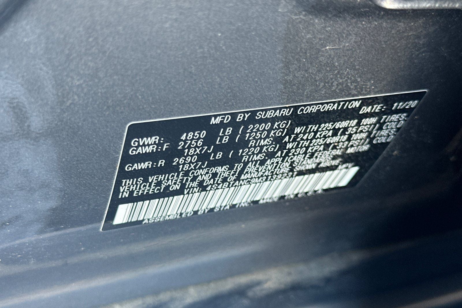 2021 Subaru Outback Limited