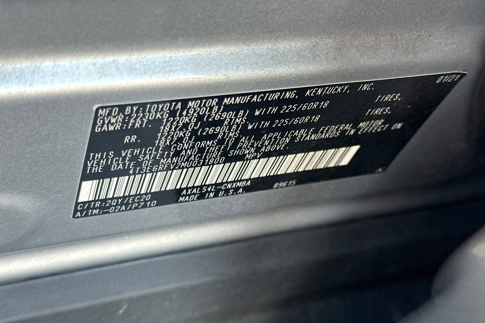 2021 Toyota RAV4 Hybrid XSE