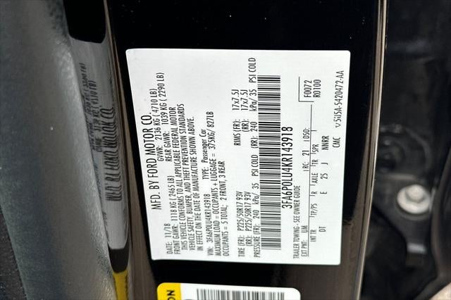 2019 Ford Fusion Hybrid SE