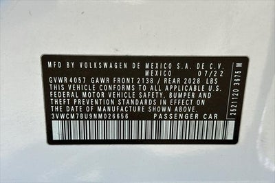 2022 Volkswagen Jetta 1.5T S