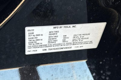 2022 Tesla Model Y Long Range