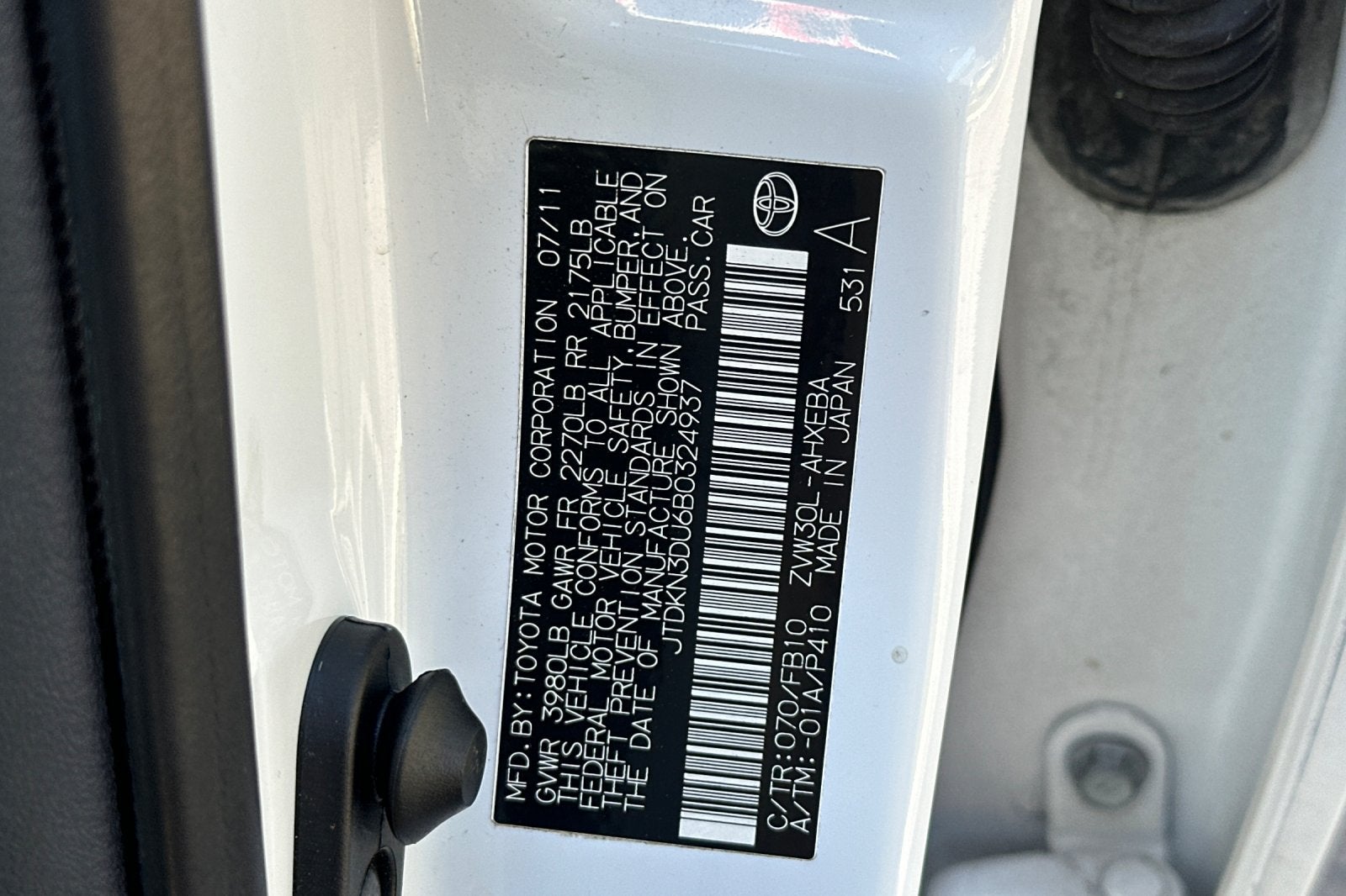 2011 Toyota Prius Three