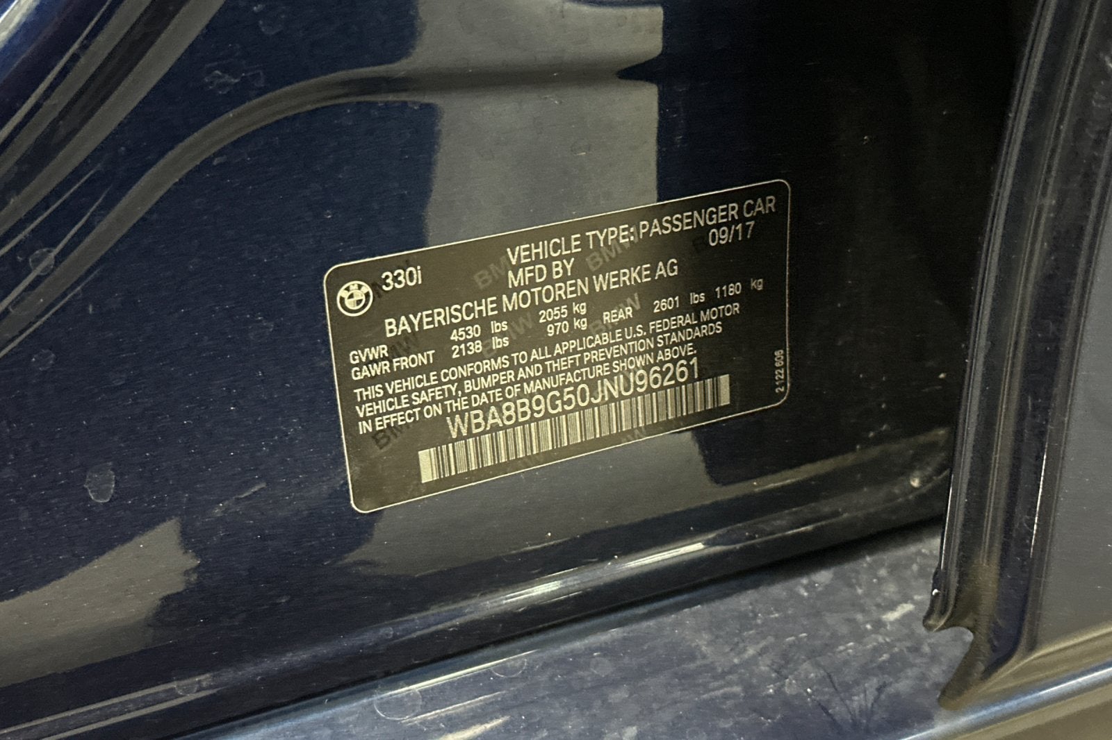 2018 BMW 3 Series 330i