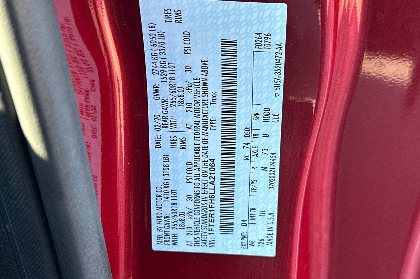 2020 Ford Ranger XLT