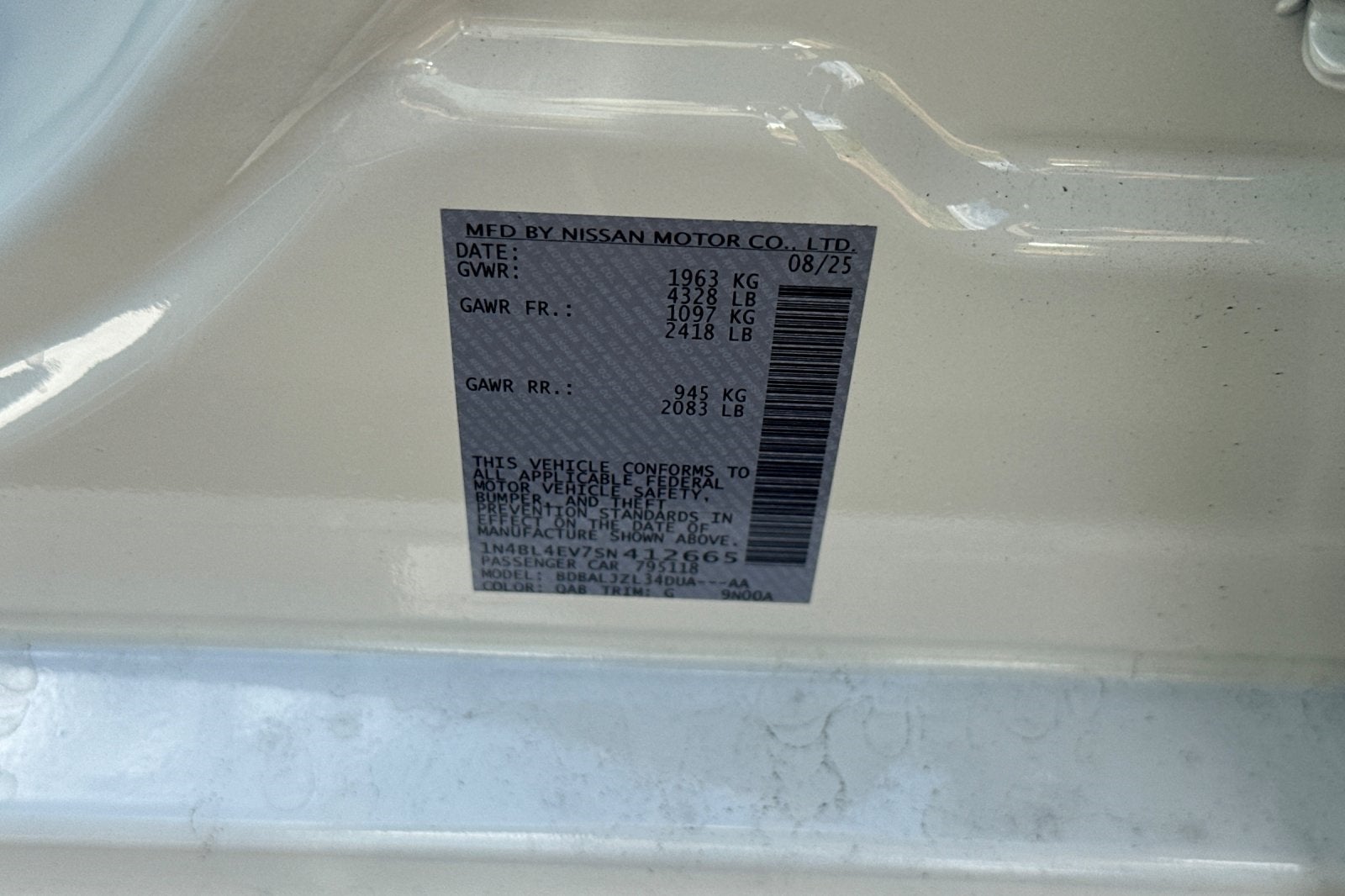 2025 Nissan Altima 2.5 SL