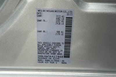 2025 Nissan Altima 2.5 SL