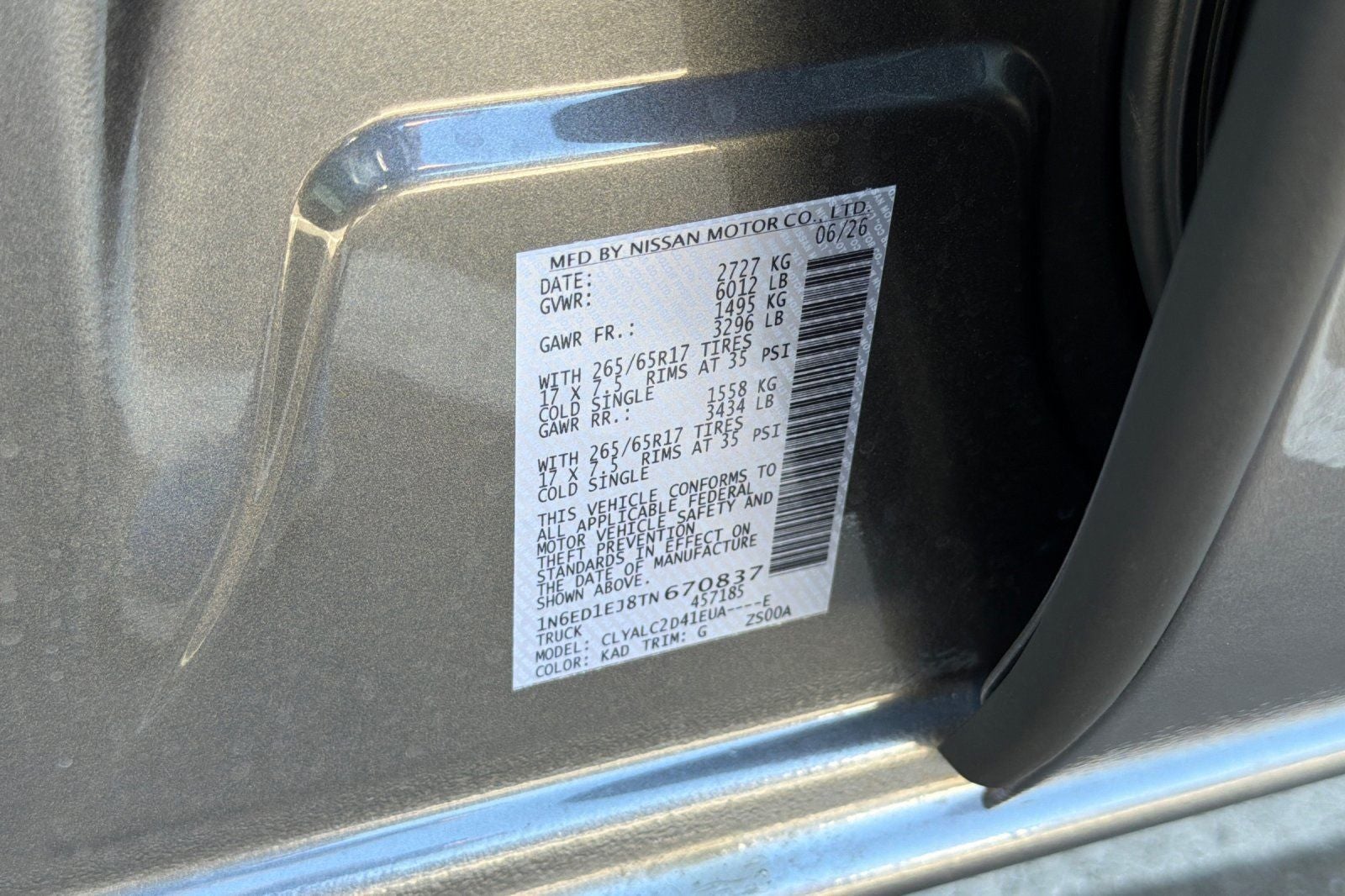 2026 Nissan Frontier SV