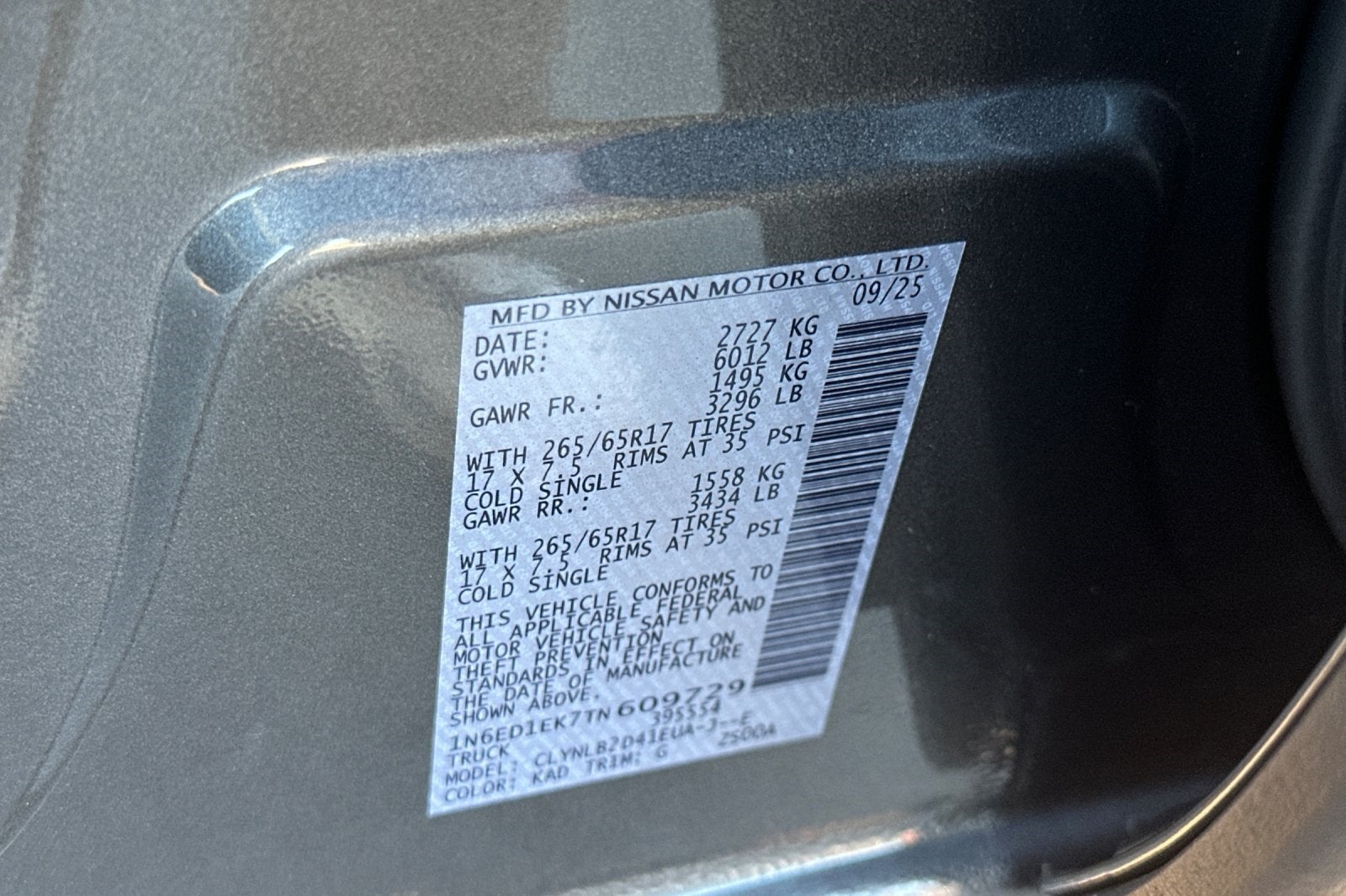 2026 Nissan Frontier SV