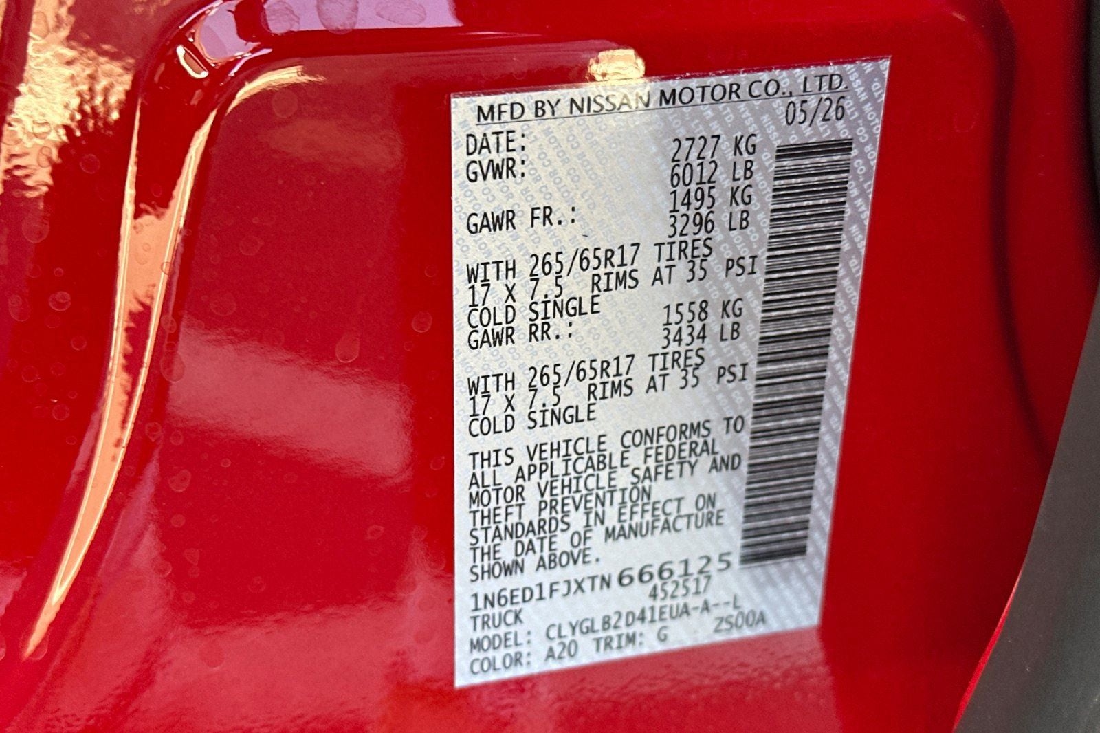 2026 Nissan Frontier SV