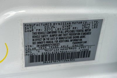 2026 Nissan Sentra S