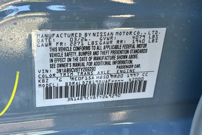 2026 Nissan Sentra SV