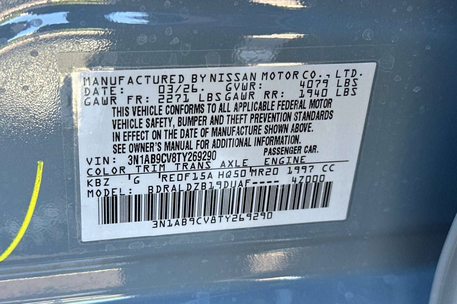 2026 Nissan Sentra SV