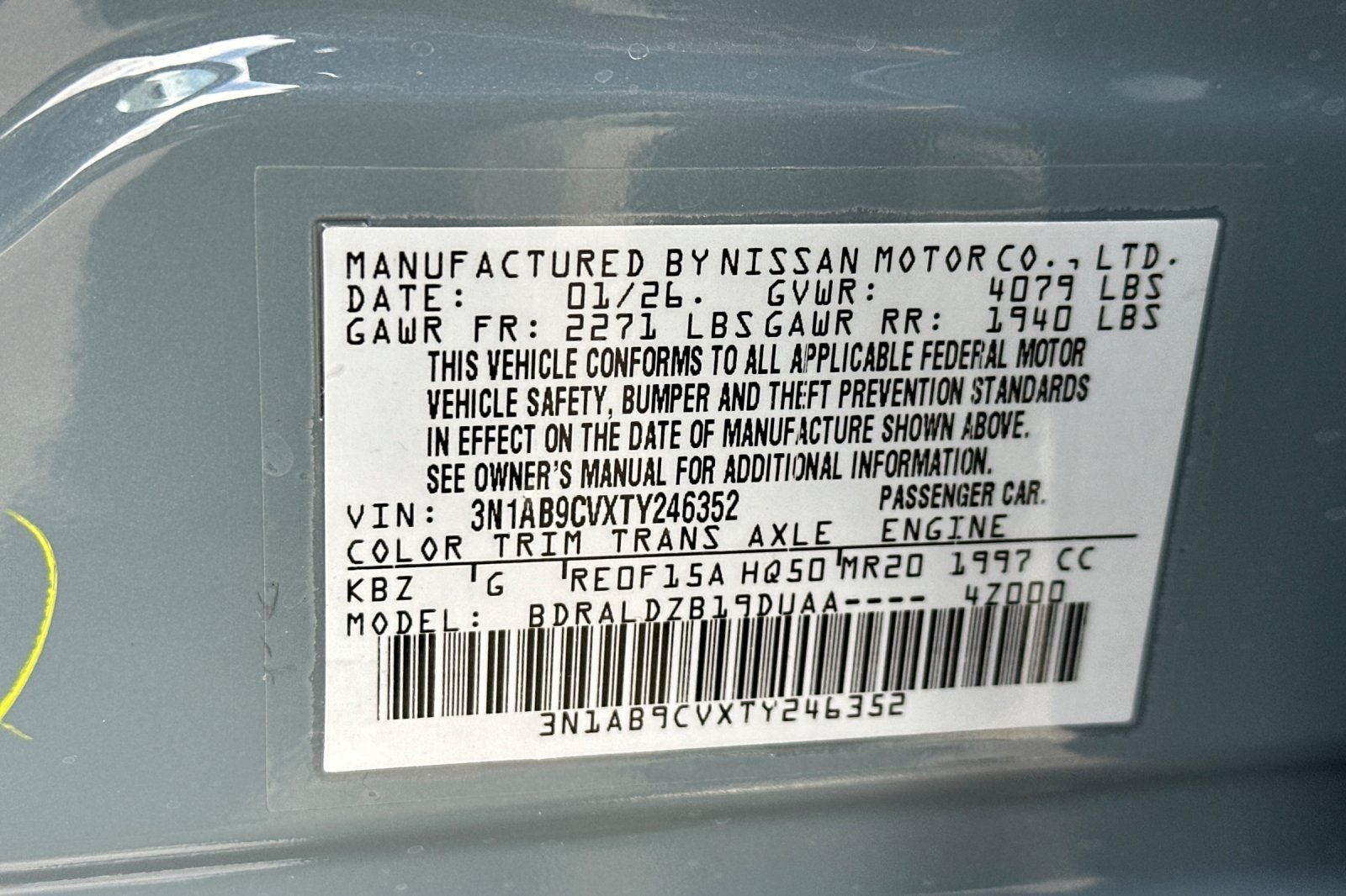 2026 Nissan Sentra SV