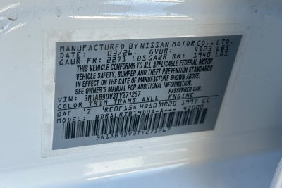 2026 Nissan Sentra SR