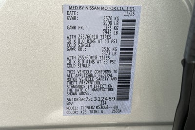 2025 Nissan Pathfinder S