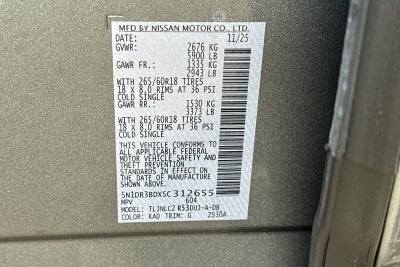 2025 Nissan Pathfinder Rock Creek