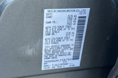 2024 Nissan Pathfinder Platinum