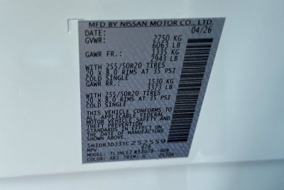 2026 Nissan Pathfinder Platinum