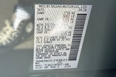 2026 Nissan Pathfinder Platinum