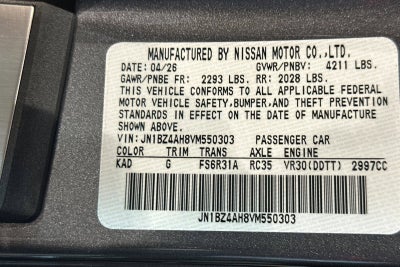 2027 Nissan Z Sport