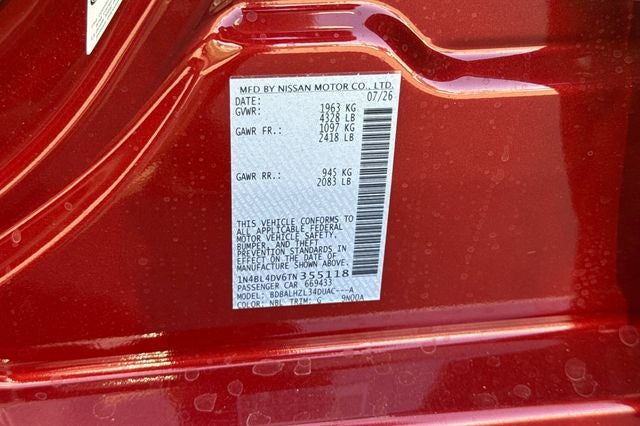 2026 Nissan Altima SV Special Edition