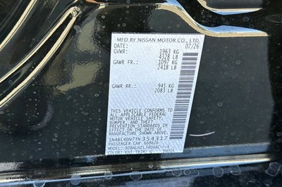 2026 Nissan Altima SV Special Edition