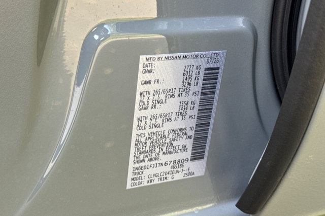 2026 Nissan Frontier SV
