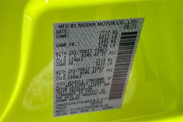 2026 Nissan Frontier Crew Cab PRO-4X® Long Bed