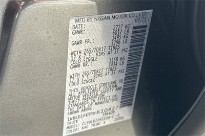 2026 Nissan Frontier Crew Cab PRO-4X® Long Bed