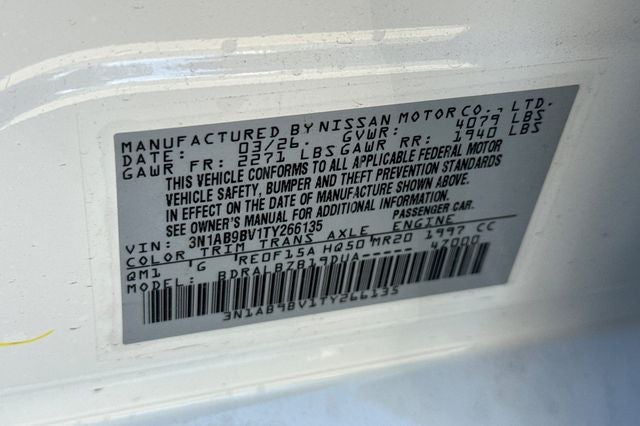 2026 Nissan Sentra S