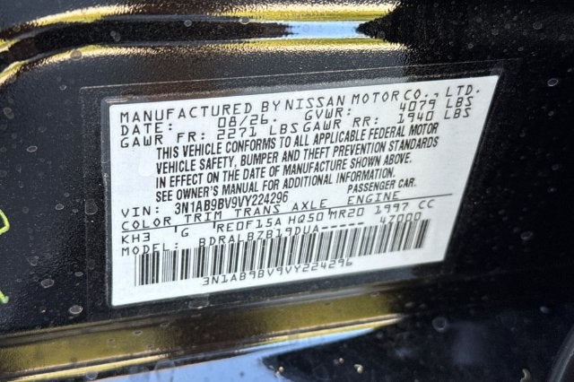 2027 Nissan Sentra S