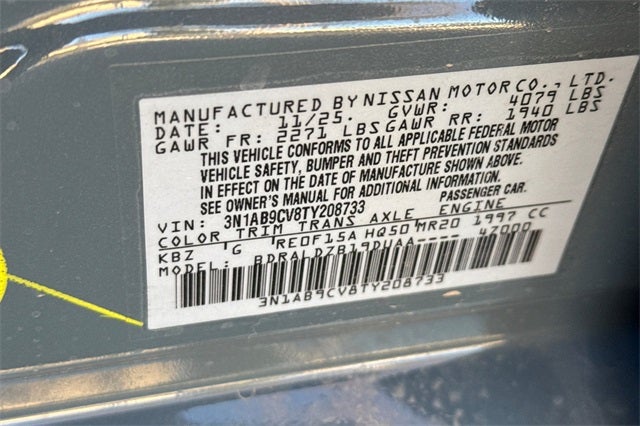 2026 Nissan Sentra SV