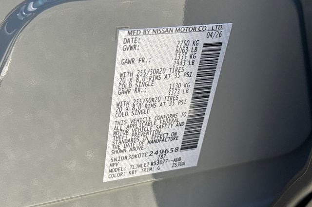 2026 Nissan Pathfinder Platinum