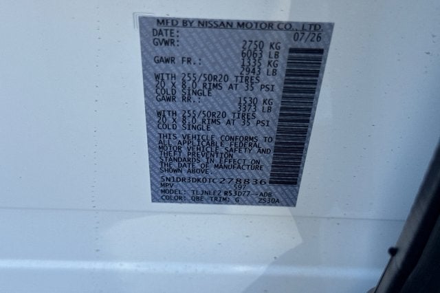 2026 Nissan Pathfinder Platinum