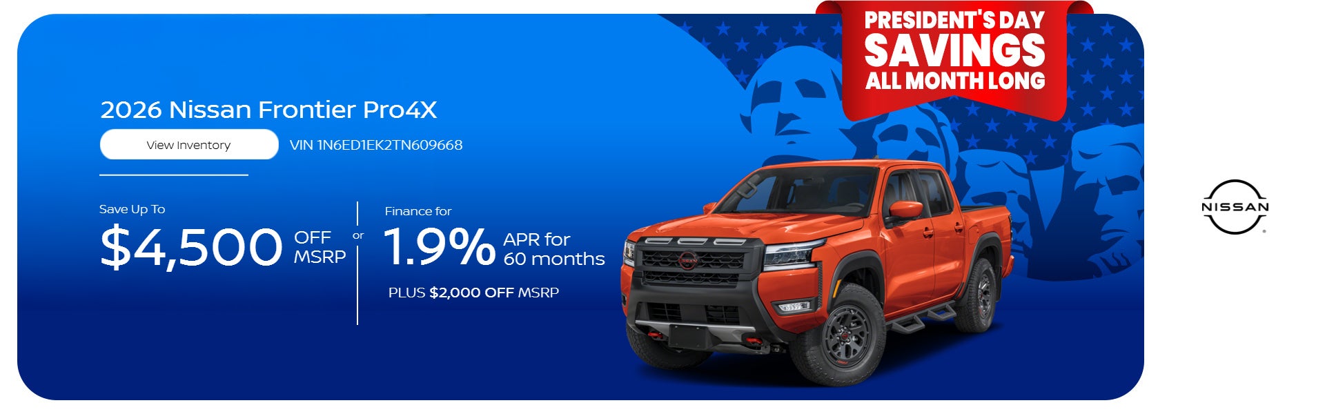 2026 NISSAN FRONTIER PRO4X