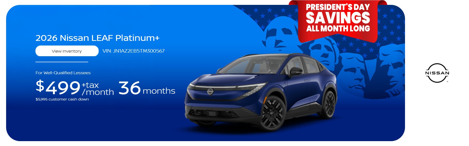 2026 NISSAN LEAF PLATINUM+