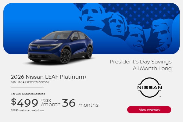 2026 NISSAN LEAF PLATINUM+