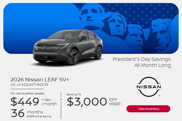 2026 NISSAN LEAF SV+