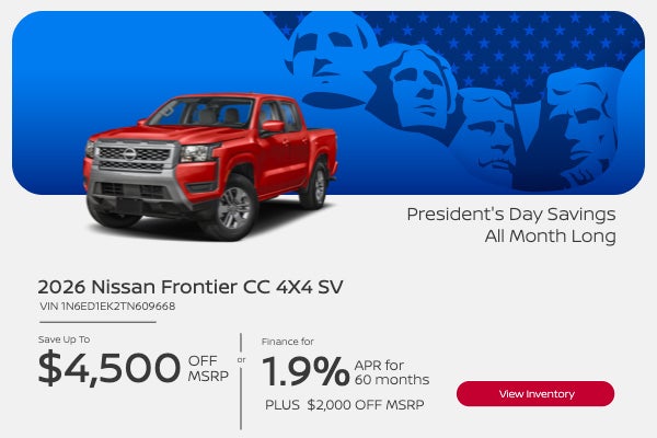 2026 Nissan Frontier CC 4X4 SV