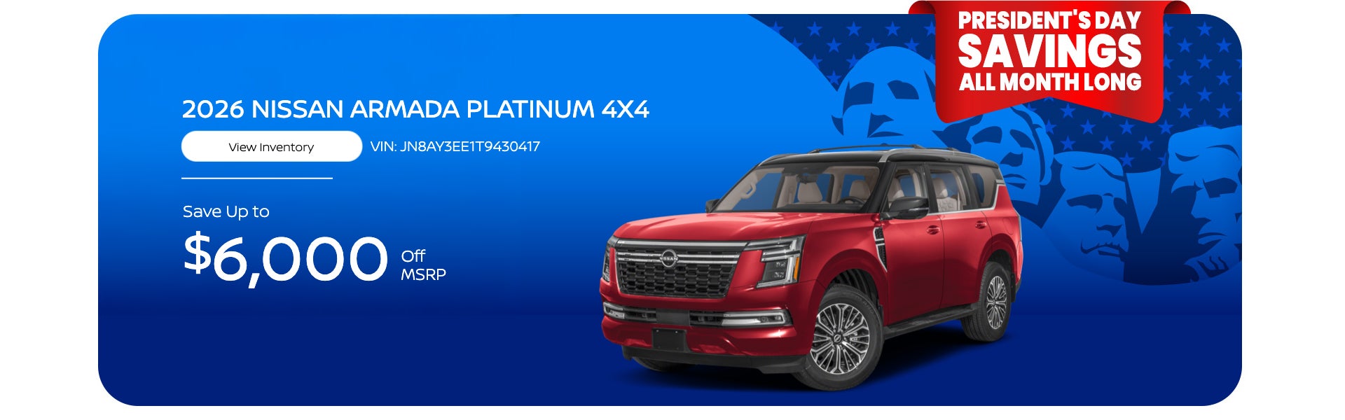 2026 NISSAN ARMADA PLATINUM 4X4