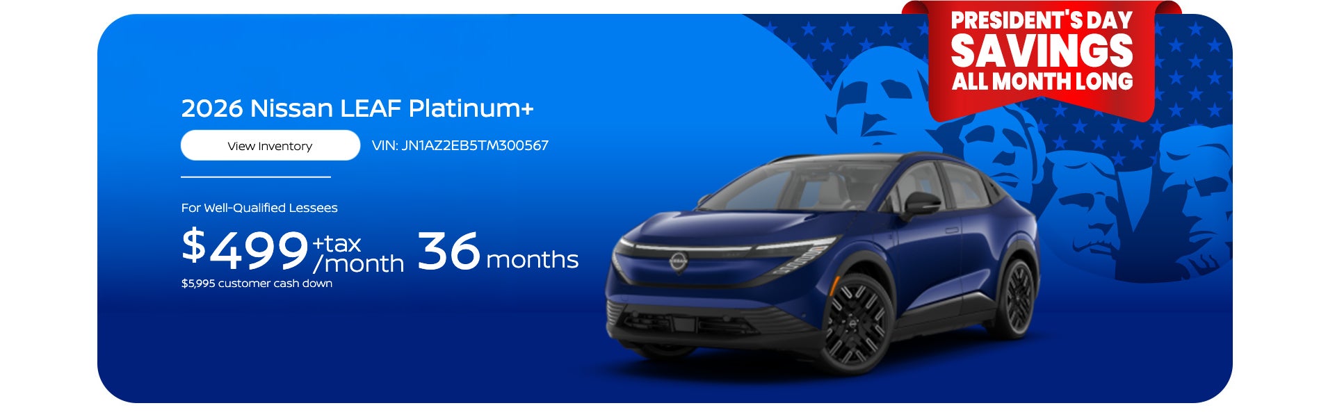 2026 NISSAN LEAF PLATINUM+