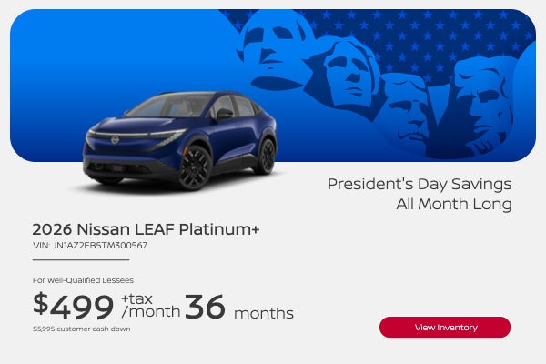 2026 NISSAN LEAF PLATINUM+
