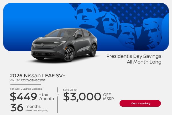 2026 NISSAN LEAF SV+